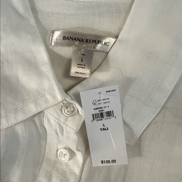 Banana Republic Tall Sheer Ramie Linen Shirt - Picture 10 of 12